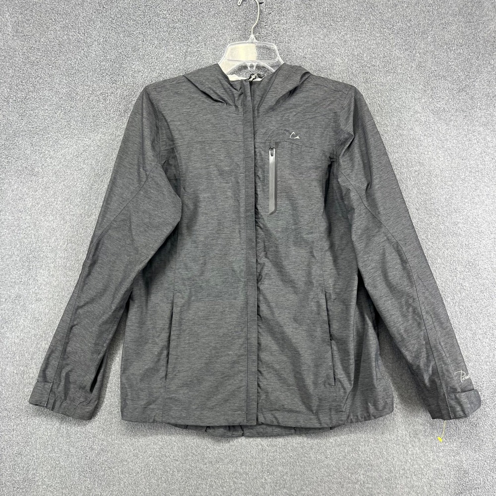 Paradox Rain Jacket Womens Medium Gray Heathered Hooded Waterproof Gorpcore Coat